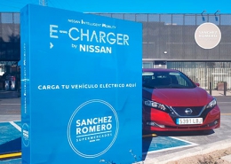 Nissan y Sanchez Romero ponen en funcionamiento nuevos puntos de recarga para vehículos eléctricos en Majadahonda (Madrid)